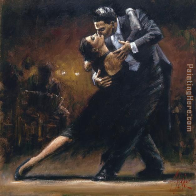 Study for Tango V painting - Fabian Perez Study for Tango V art painting
